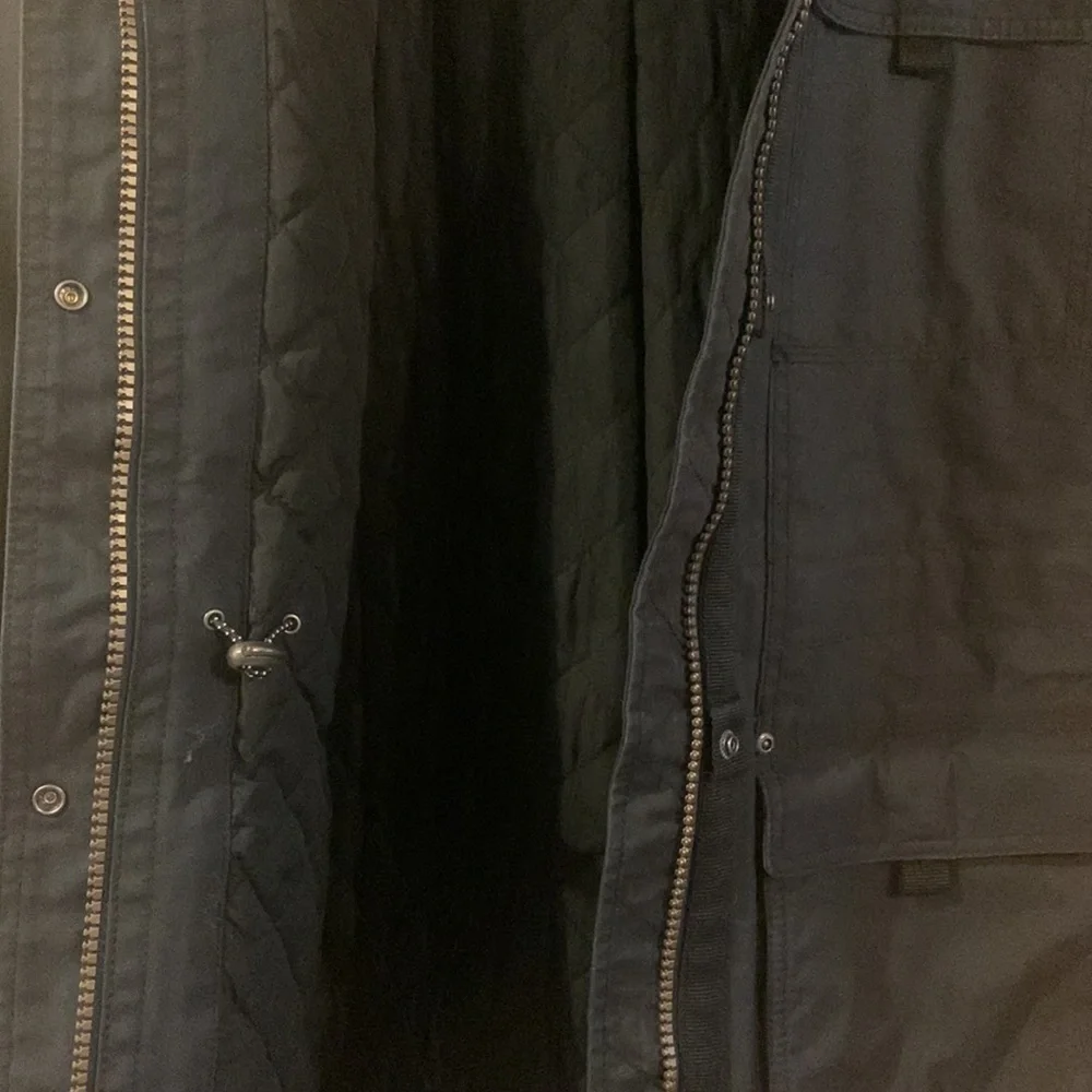 LL Bean Women’s black winter hooded coat. - Picture 2 of 4